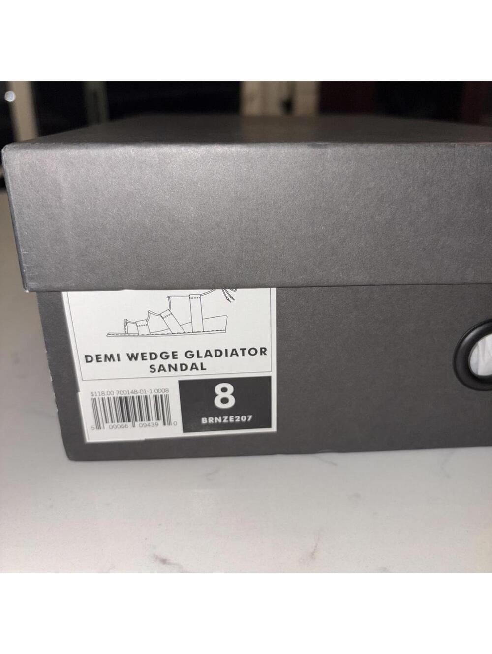 -Banana Republic- Demi Wedge Gladiator Sandal, Size 8 - Picture 3 of 4